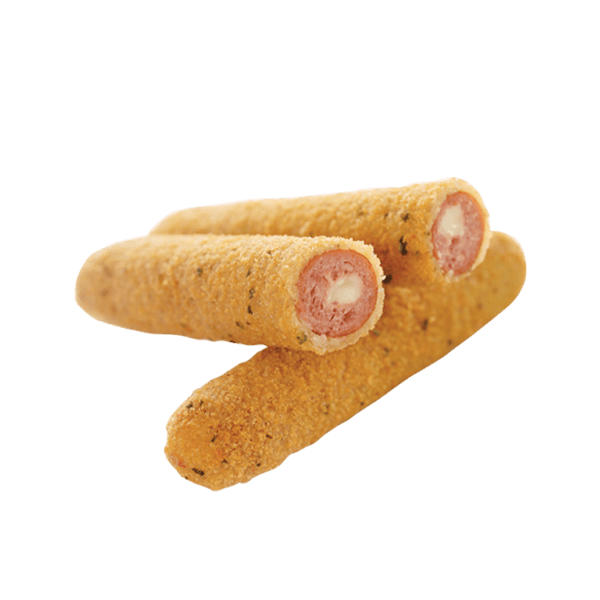 Crumbed Bacon and Cheese Sausages